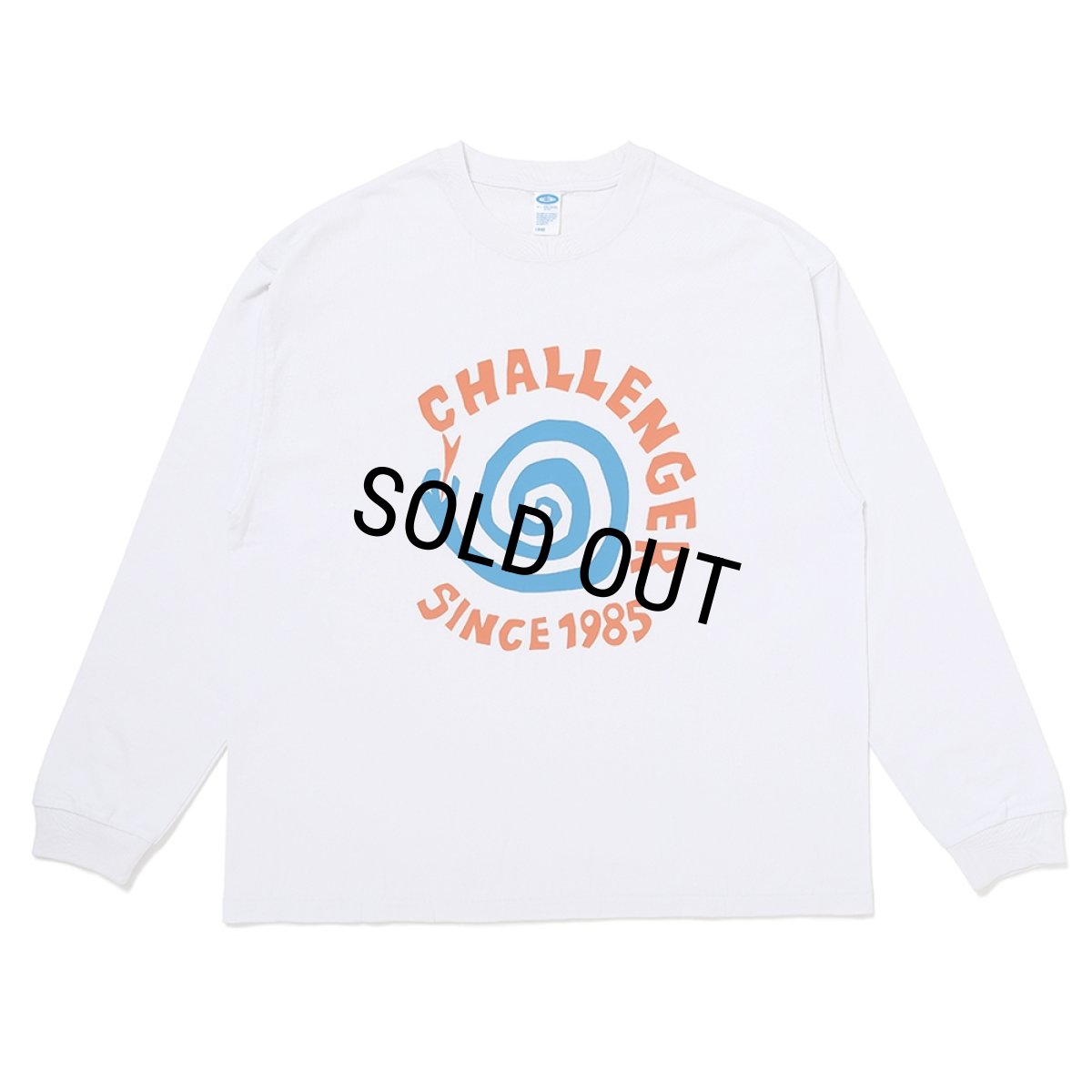 画像1: CHALLENGER/L/S PIGMENT SPIRAL SNAKE TEE（WHITE）［ピグメントスパイラルスネーク長袖T-26春夏］ (1)