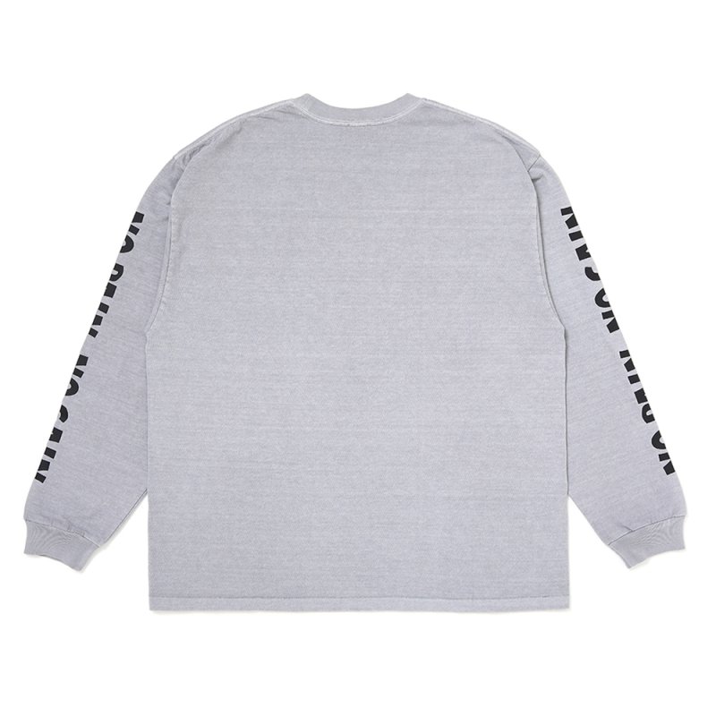画像2: CHALLENGER/L/S PIGMENT SNAKE TEE（GRAY）［ピグメントスネーク長袖T-26春夏］