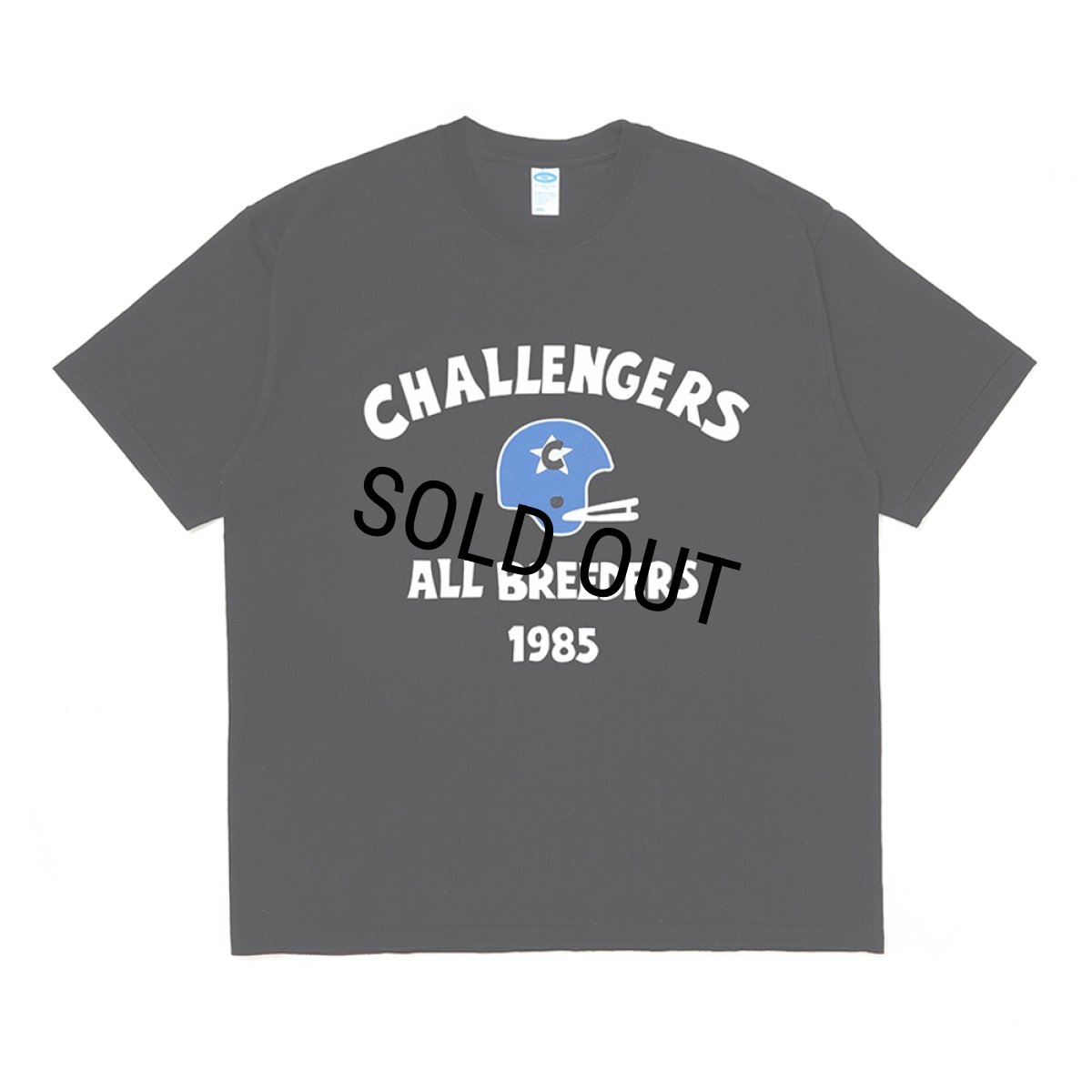 画像1: CHALLENGER/FOOTBALL TEE（BLACK）［フットボールT-26春夏］ (1)
