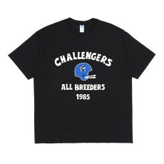 画像1: CHALLENGER/FOOTBALL TEE（BLACK）［フットボールT-26春夏］ (1)
