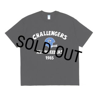 CHALLENGER/FOOTBALL TEE（BLACK）［フットボールT-26春夏］ - JONAS