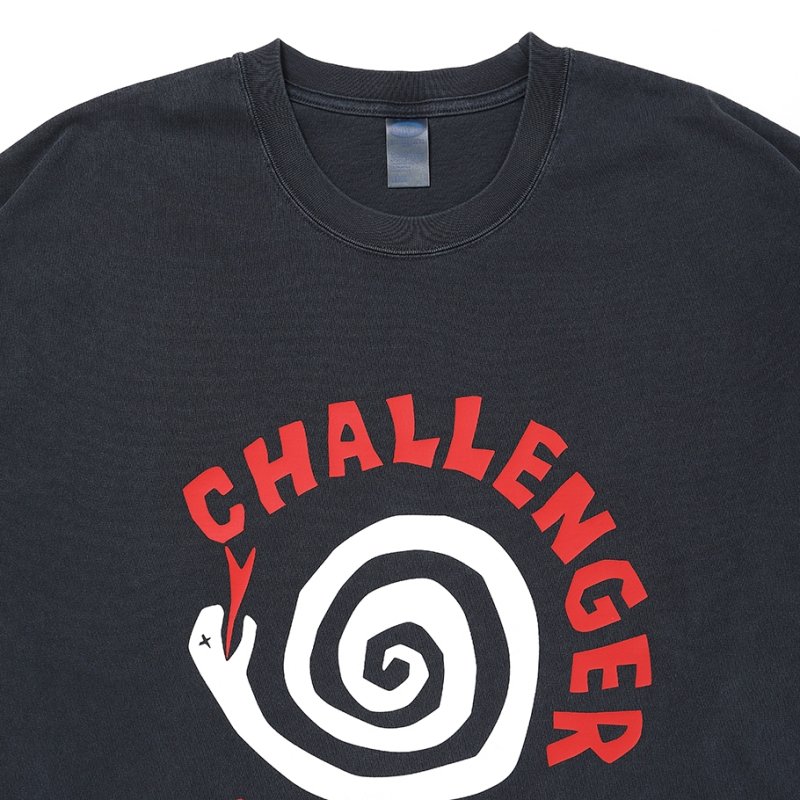 画像3: CHALLENGER/L/S PIGMENT SPIRAL SNAKE TEE（PEPPER BLACK）［ピグメントスパイラルスネーク長袖T-26春夏］