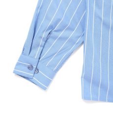 画像8: CHALLENGER/L/S STRIPE MECHANIC SHIRT（LT BLUE）［ストライプメカニックシャツ-26春夏］ (8)