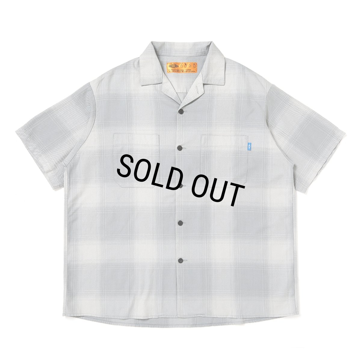 画像1: CHALLENGER/SHADOW CHECK SHIRT（GRAY）［シャドウチェックシャツ-26春夏］ (1)