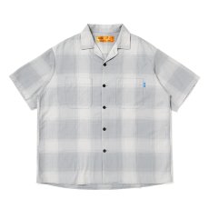 画像1: CHALLENGER/SHADOW CHECK SHIRT（GRAY）［シャドウチェックシャツ-26春夏］ (1)