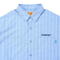 画像3: CHALLENGER/L/S STRIPE MECHANIC SHIRT（LT BLUE）［ストライプメカニックシャツ-26春夏］ (3)