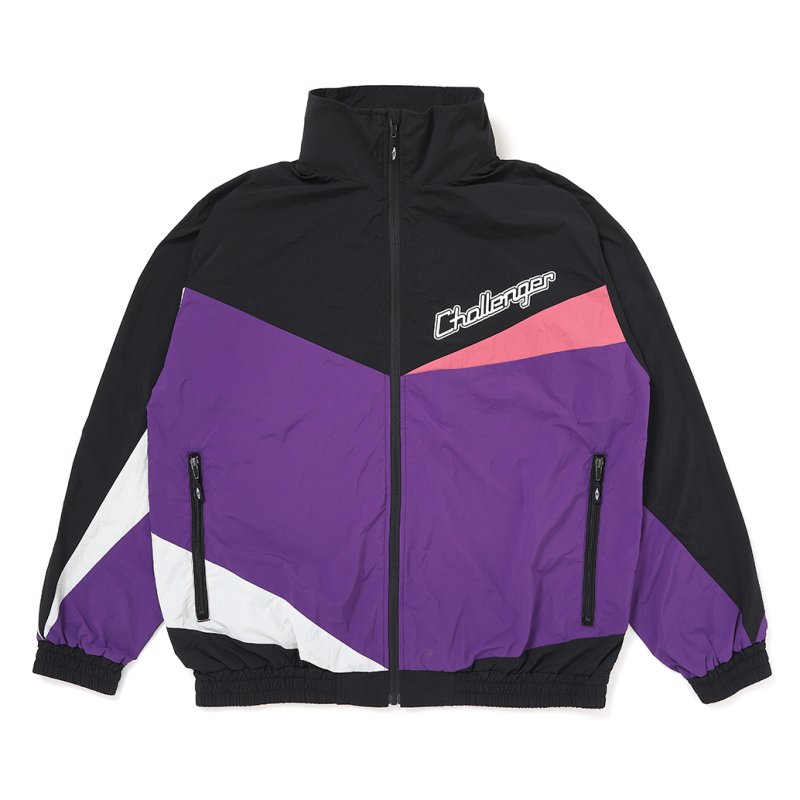 画像1: CHALLENGER/NYLON WARM JACKET（PURPLE/BLACK）［ナイロンウォームJKT-26春夏］