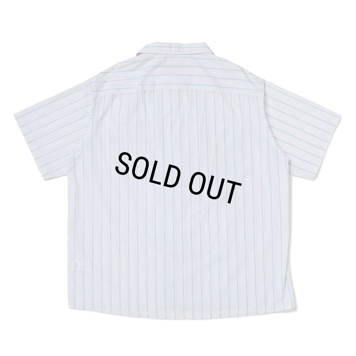 画像2: CHALLENGER/STRIPE MECHANIC SHIRTS（WHITE）［ストライプメカニックシャツ-26春夏］ (2)