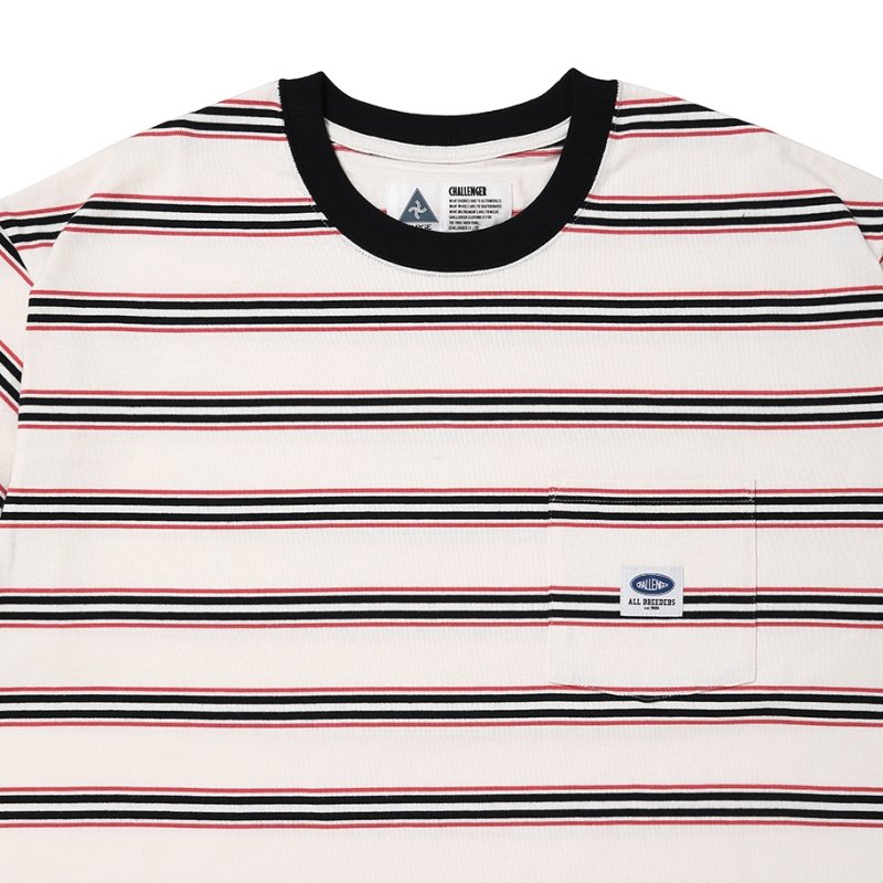 画像2: CHALLENGER/L/S AUTHENTIC BORDER TEE（WHITE）［オーセンティックボーダー長袖T-26春夏］