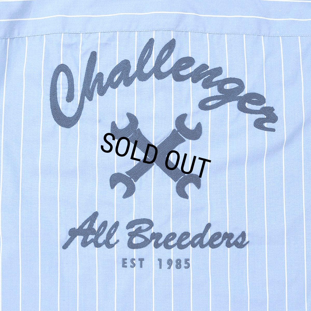 画像6: CHALLENGER/L/S STRIPE MECHANIC SHIRT（LT BLUE）［ストライプメカニックシャツ-26春夏］ (6)