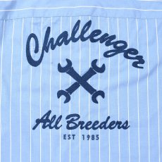 画像6: CHALLENGER/L/S STRIPE MECHANIC SHIRT（LT BLUE）［ストライプメカニックシャツ-26春夏］ (6)
