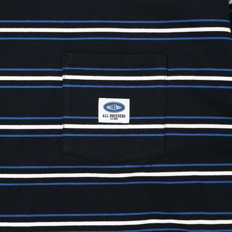画像3: CHALLENGER/S/S AUTHENTIC BORDER TEE（BLACK）［オーセンティックボーダーT-26春夏］