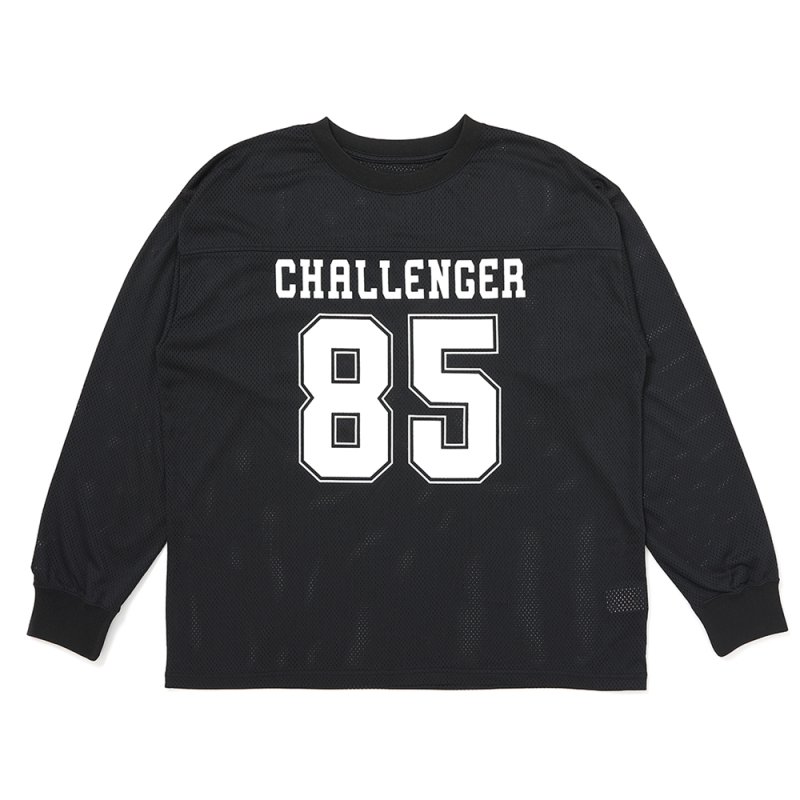 画像1: CHALLENGER/L/S NUMBERS DRY MESH TEE（BLACK）［ナンバーズドライメッシュ長袖T-26春夏］