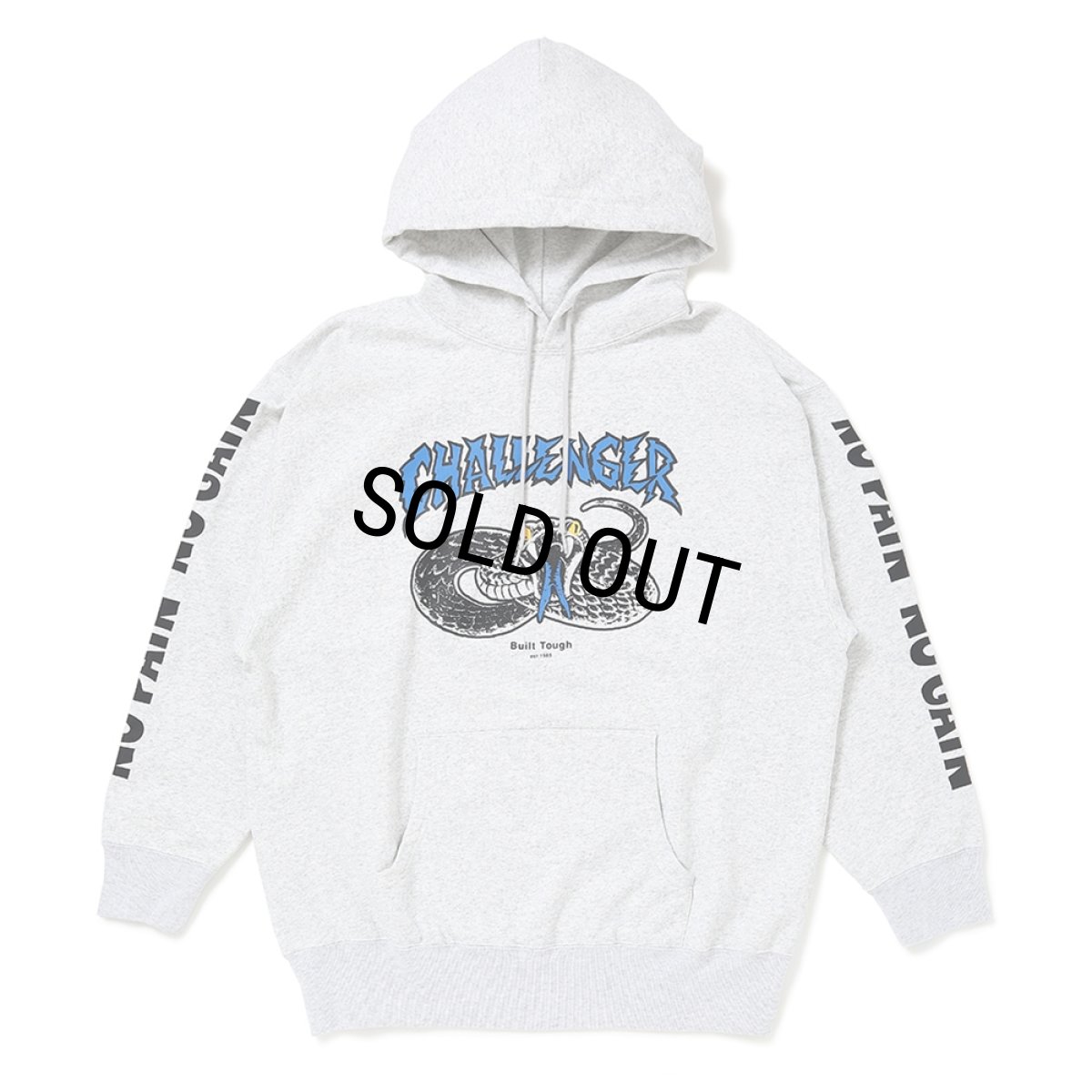 画像1: CHALLENGER/SNAKE HOODIE（GRAY）［スネークフーディー-26春夏］ (1)