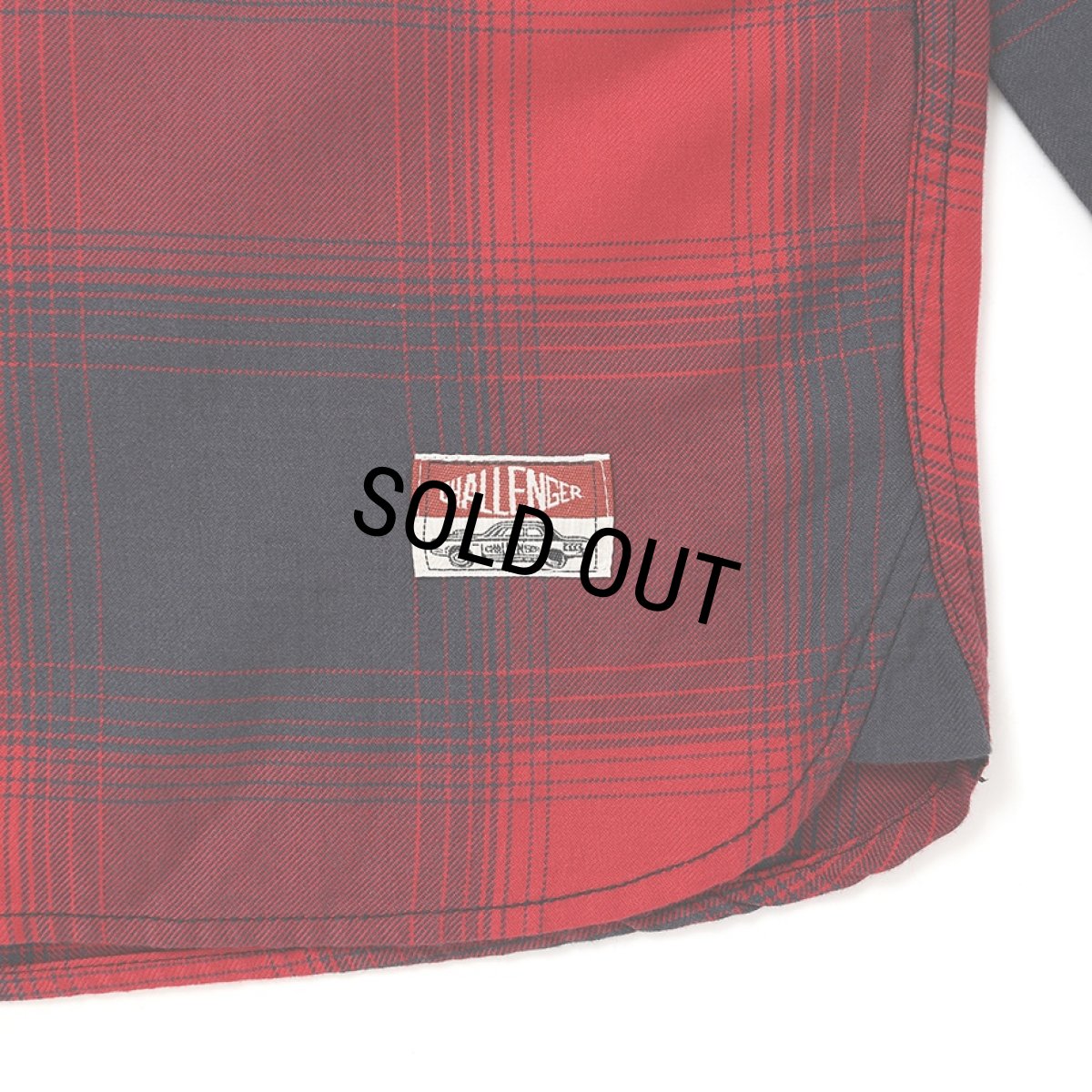 画像6: CHALLENGER/L/S SHADOW CHECK SHIRT（RED）［シャドウチェックシャツ-26春夏］ (6)
