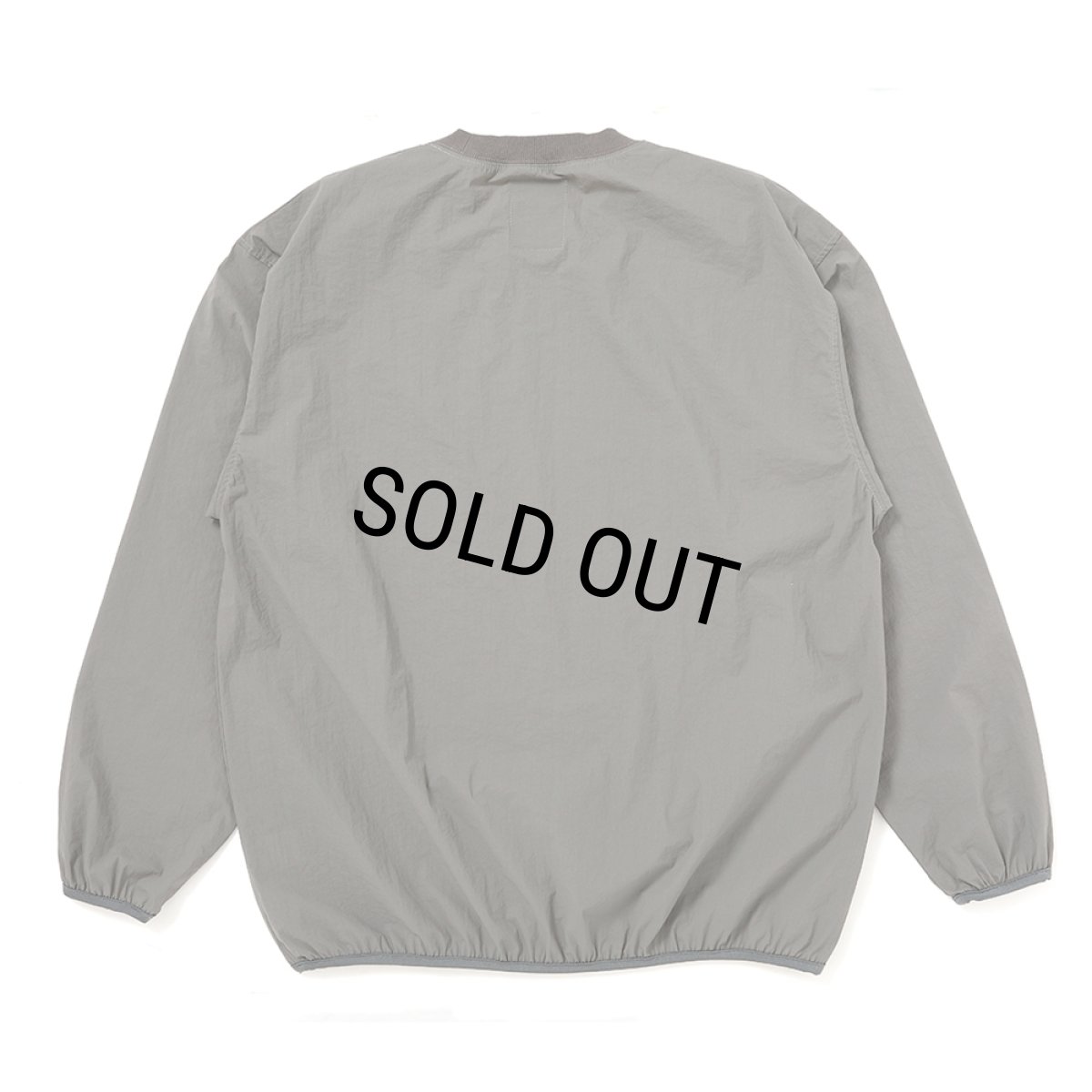 画像2: CHALLENGER/L/S C PATCH WIND CREW（GRAY）［"C"パッチウィンドクルー-26春夏］ (2)