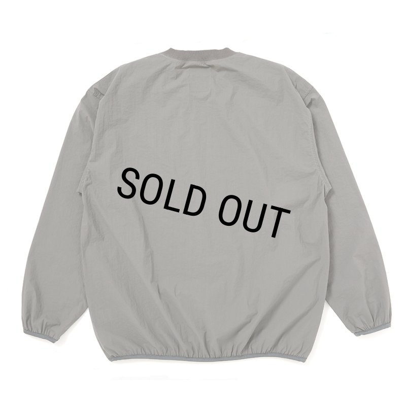 CHALLENGER/L/S C PATCH WIND CREW（GRAY）［
