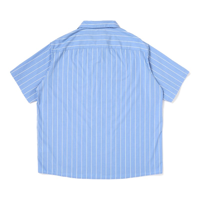 画像2: CHALLENGER/STRIPE MECHANIC SHIRTS（LT BLUE）［ストライプメカニックシャツ-26春夏］
