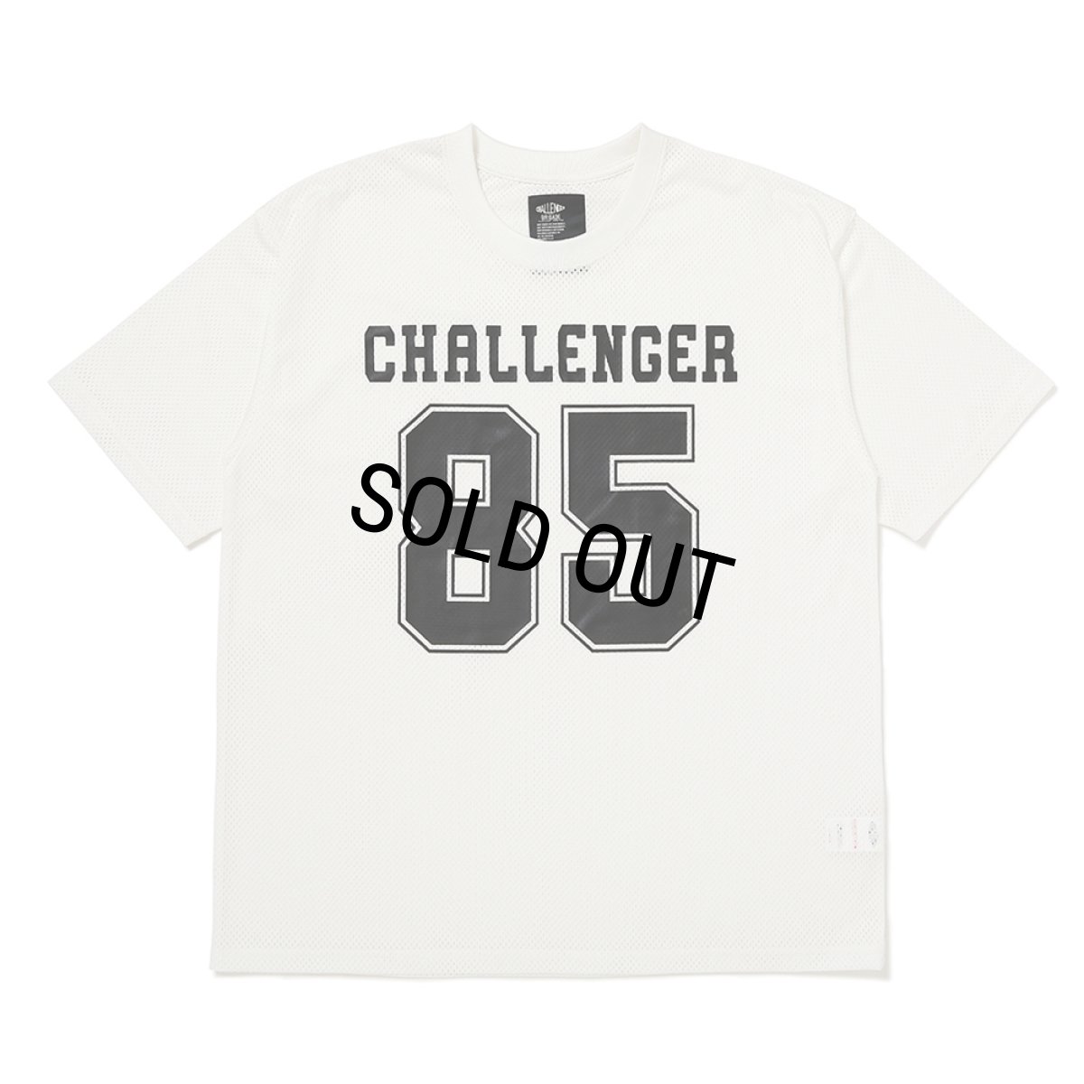 画像1: CHALLENGER/NUMBERS DRY MESH TEE（WHITE）［ナンバーズドライメッシュT-26春夏］ (1)