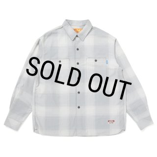 CHALLENGER/L/S SHADOW CHECK SHIRT（GRAY）［シャドウチェックシャツ