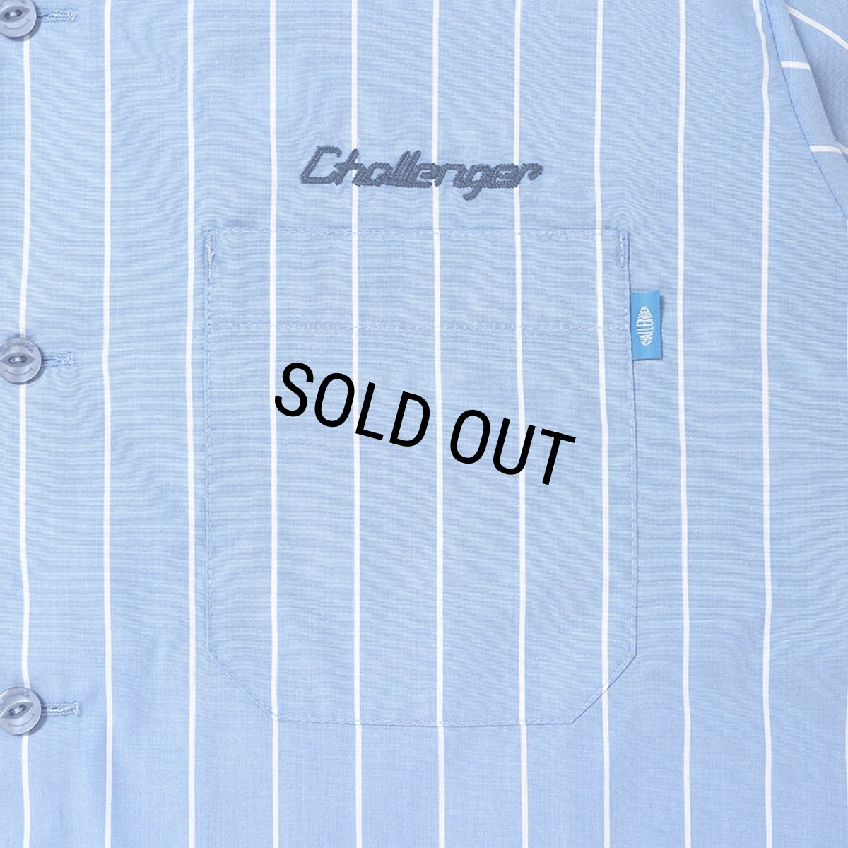 画像4: CHALLENGER/STRIPE MECHANIC SHIRTS（LT BLUE）［ストライプメカニックシャツ-26春夏］ (4)