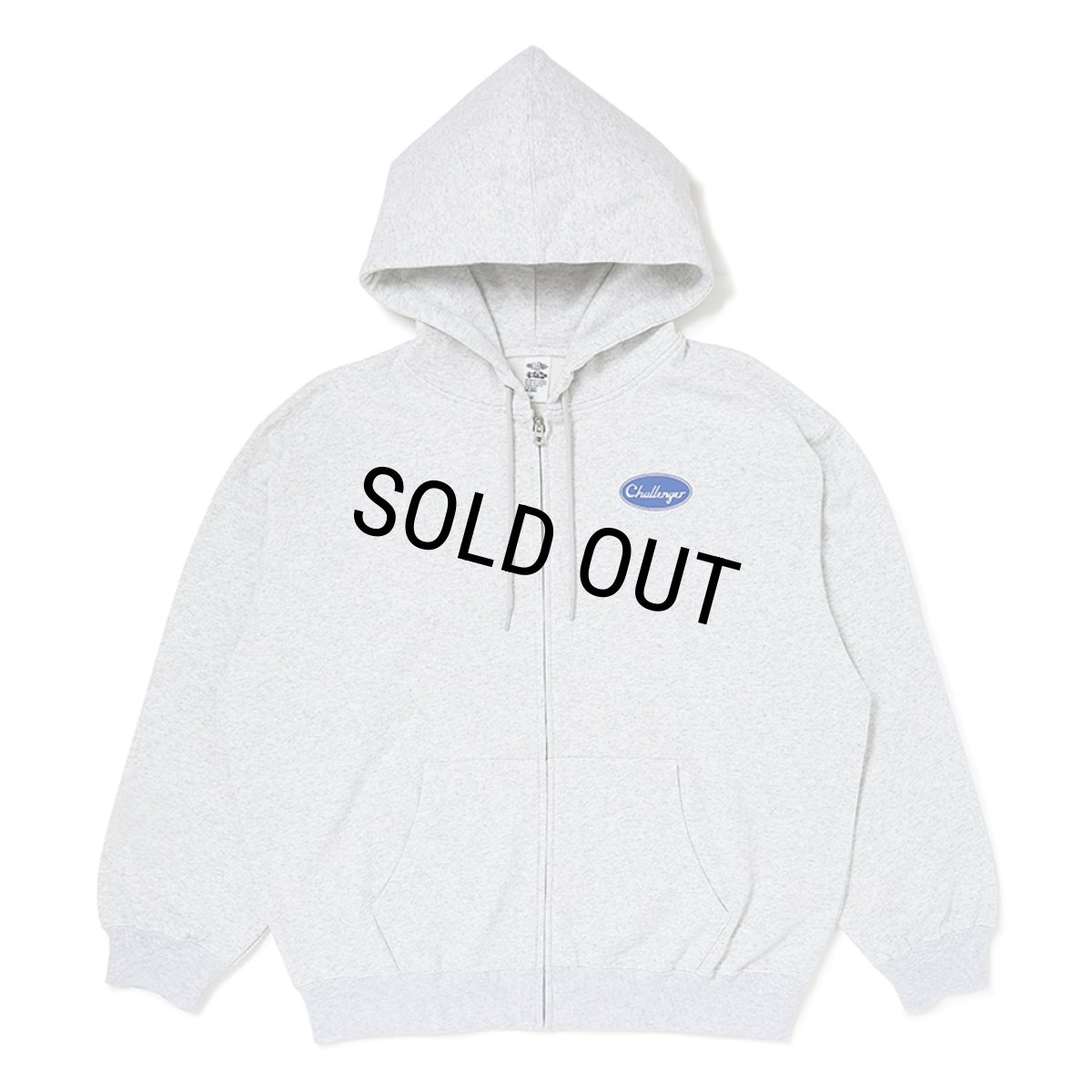 画像2: CHALLENGER/BRIGADE ZIP HOODIE（GRAY）［ブリゲイドジップフーディー-26春夏］ (2)
