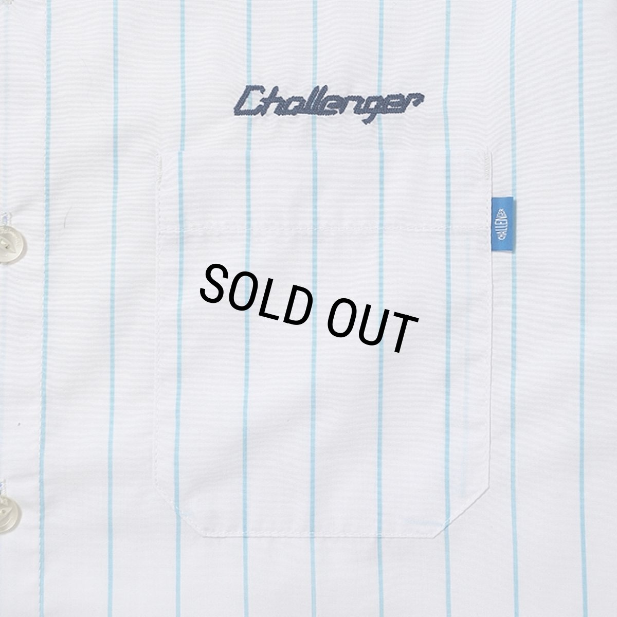 画像4: CHALLENGER/L/S STRIPE MECHANIC SHIRT（WHITE）［ストライプメカニックシャツ-26春夏］ (4)
