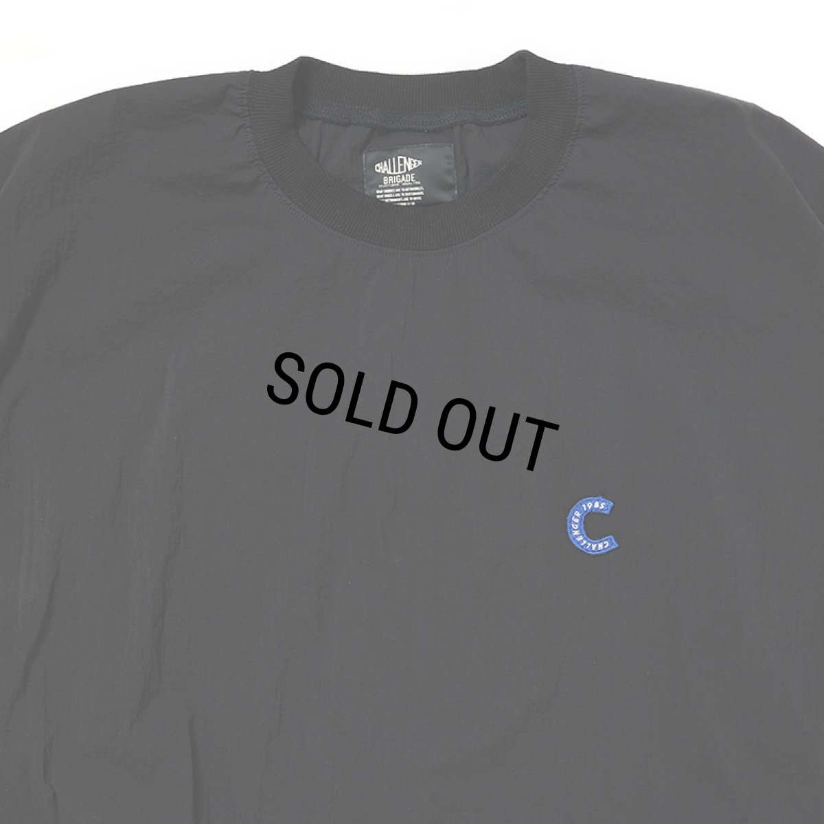 画像3: CHALLENGER/L/S C PATCH WIND CREW（BLACK）［"C"パッチウィンドクルー-26春夏］ (3)