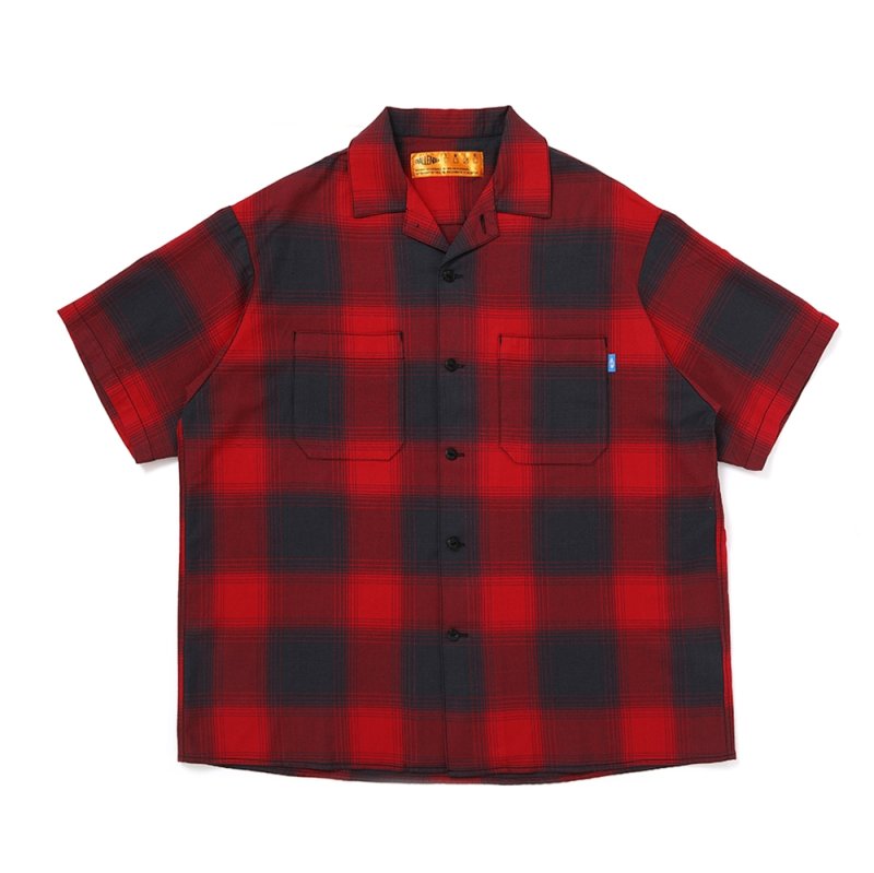 画像1: CHALLENGER/SHADOW CHECK SHIRT（RED）［シャドウチェックシャツ-26春夏］