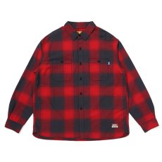 画像1: CHALLENGER/L/S SHADOW CHECK SHIRT（RED）［シャドーチェックシャツ-26春夏］ (1)
