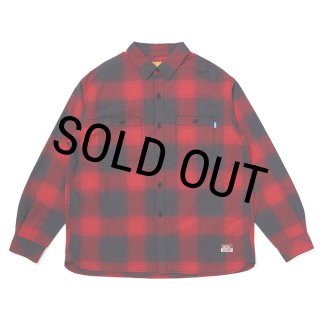 CHALLENGER/L/S SHADOW CHECK SHIRT（RED）［シャドウチェックシャツ