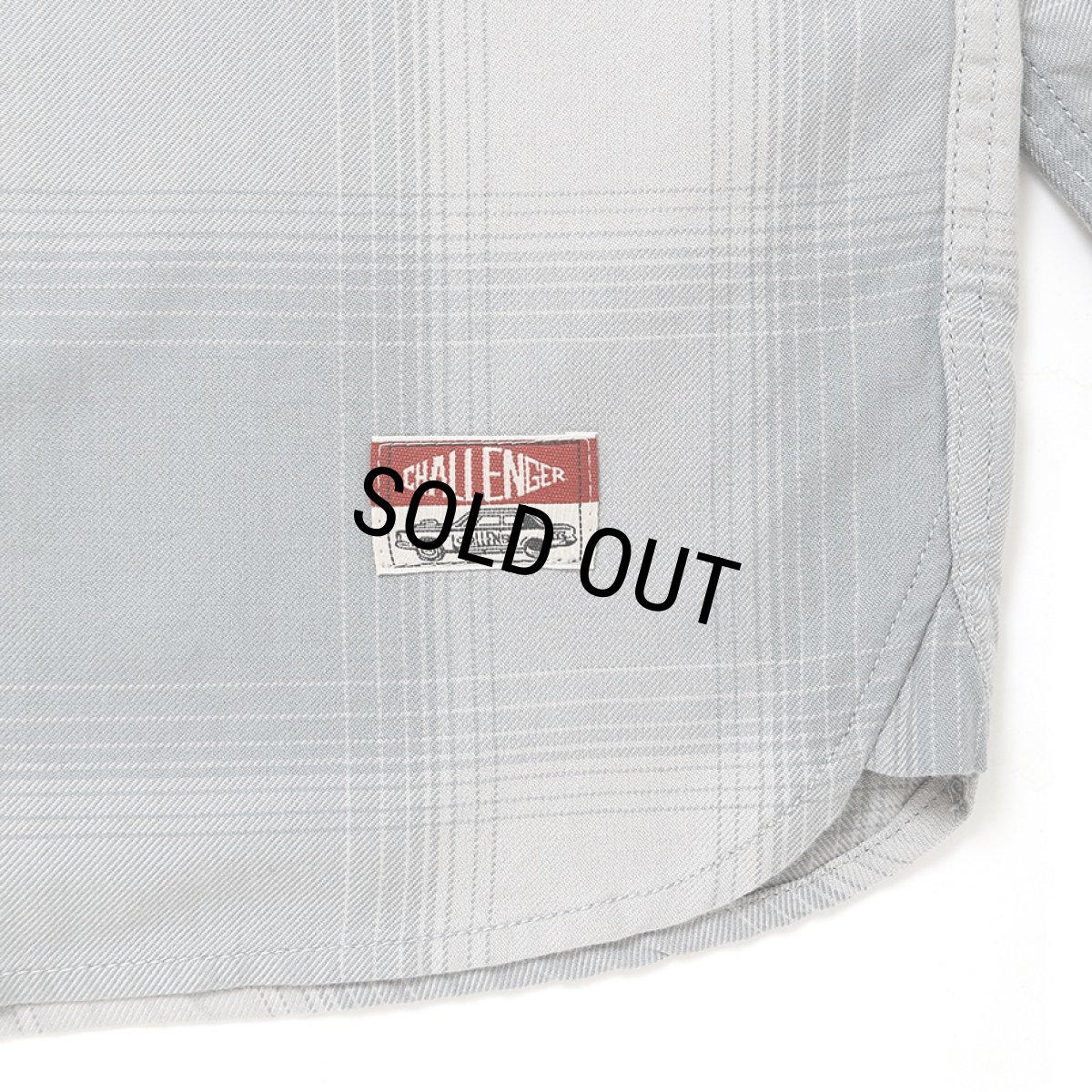 画像6: CHALLENGER/L/S SHADOW CHECK SHIRT（GRAY）［シャドーチェックシャツ-26春夏］ (6)