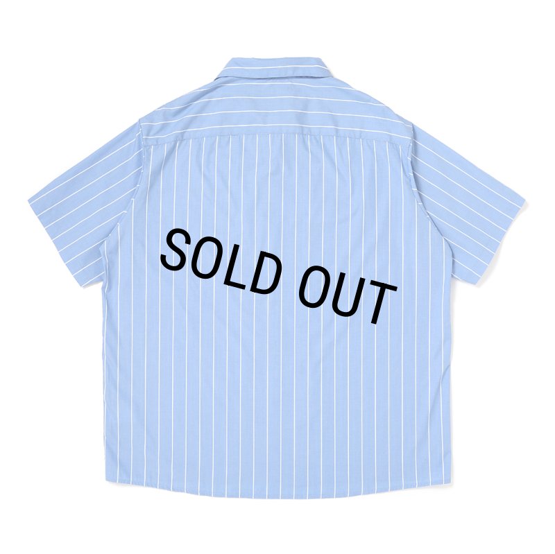 CHALLENGER/STRIPE MECHANIC SHIRTS（LT BLUE）［ストライプメカニック
