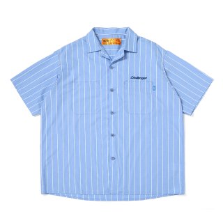 CHALLENGER/STRIPE MECHANIC SHIRTS（LT BLUE）［ストライプメカニック