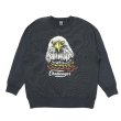 CHALLENGER/EAGLE C/N SWEAT（PEPPER BLACK）［イーグルクルーネック 