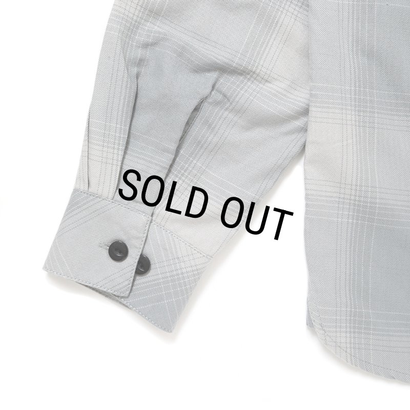 CHALLENGER/L/S SHADOW CHECK SHIRT（GRAY）［シャドウチェックシャツ