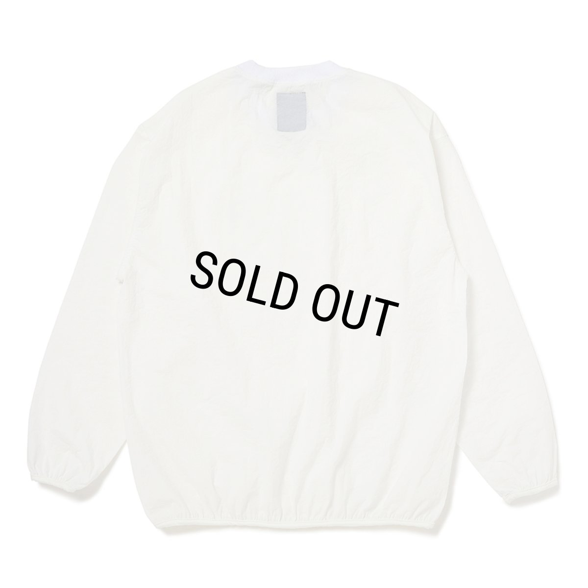 画像2: CHALLENGER/L/S NUMBERS WIND CREW（WHITE）［ナンバーズウィンドクルー-26春夏］ (2)