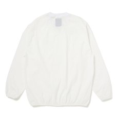 画像2: CHALLENGER/L/S NUMBERS WIND CREW（WHITE）［ナンバーズウィンドクルー-26春夏］ (2)