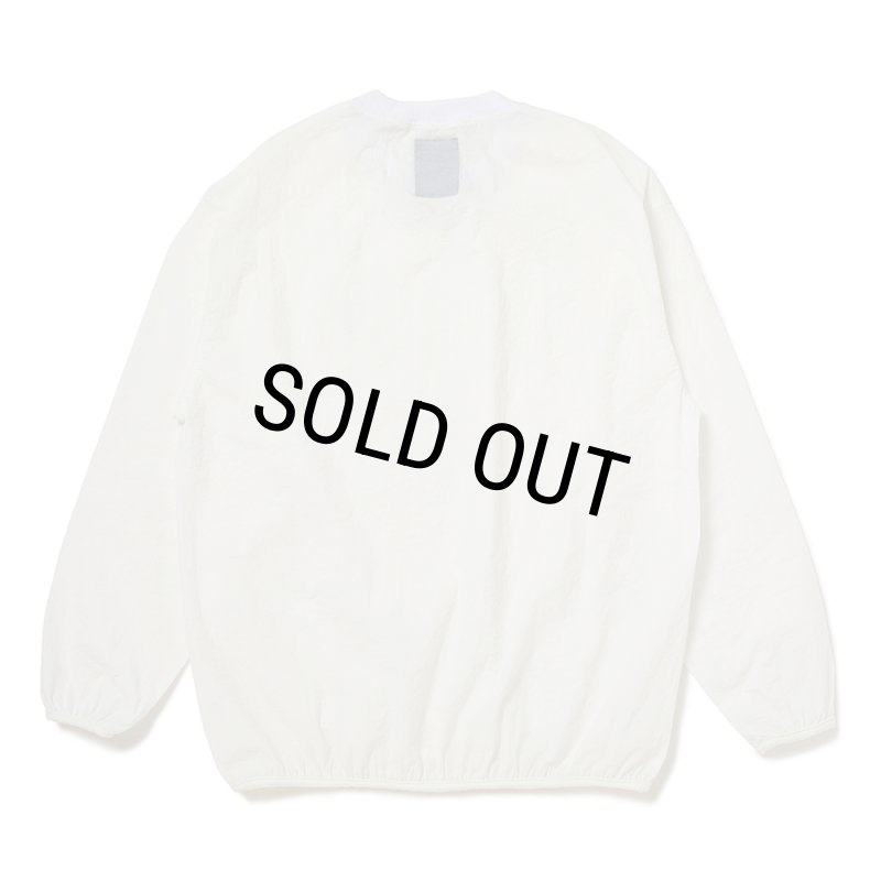 CHALLENGER/L/S NUMBERS WIND CREW（WHITE）［ナンバーズウィンド