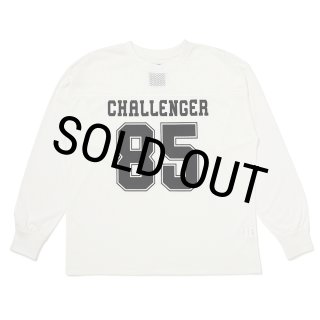 CHALLENGER/L/S NUMBERS DRY MESH TEE（WHITE）［ナンバーズドライ