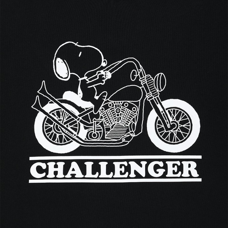 画像3: CHALLENGER/SNOOPY C/N SWEAT（BLACK）［スヌーピークルーネックスウェット-26春夏］