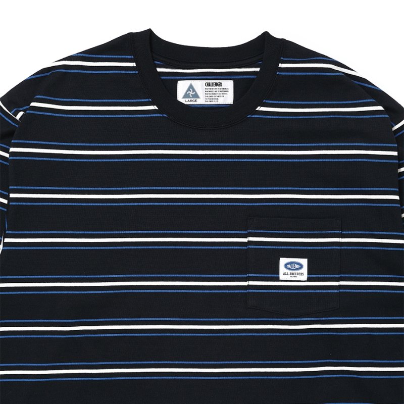 画像2: CHALLENGER/S/S AUTHENTIC BORDER TEE（BLACK）［オーセンティックボーダーT-26春夏］