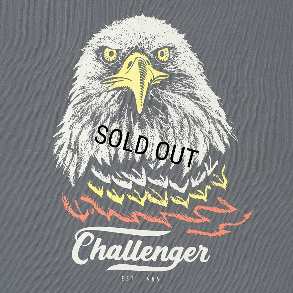 画像3: CHALLENGER/EAGLE C/N SWEAT（PEPPER BLACK）［イーグルクルーネックスウェット-26春夏］ (3)