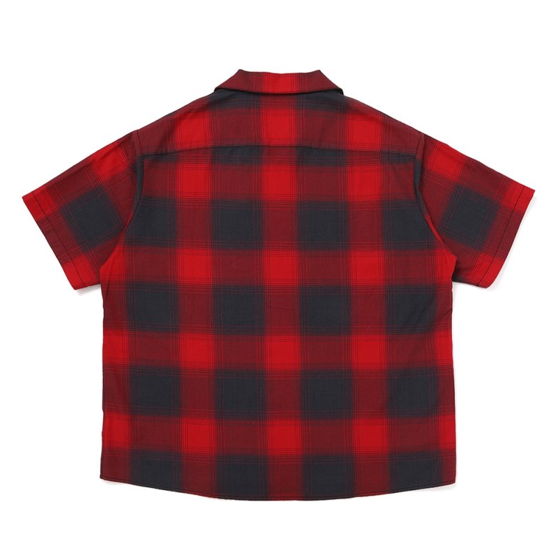 画像2: CHALLENGER/SHADOW CHECK SHIRT（RED）［シャドウチェックシャツ-26春夏］