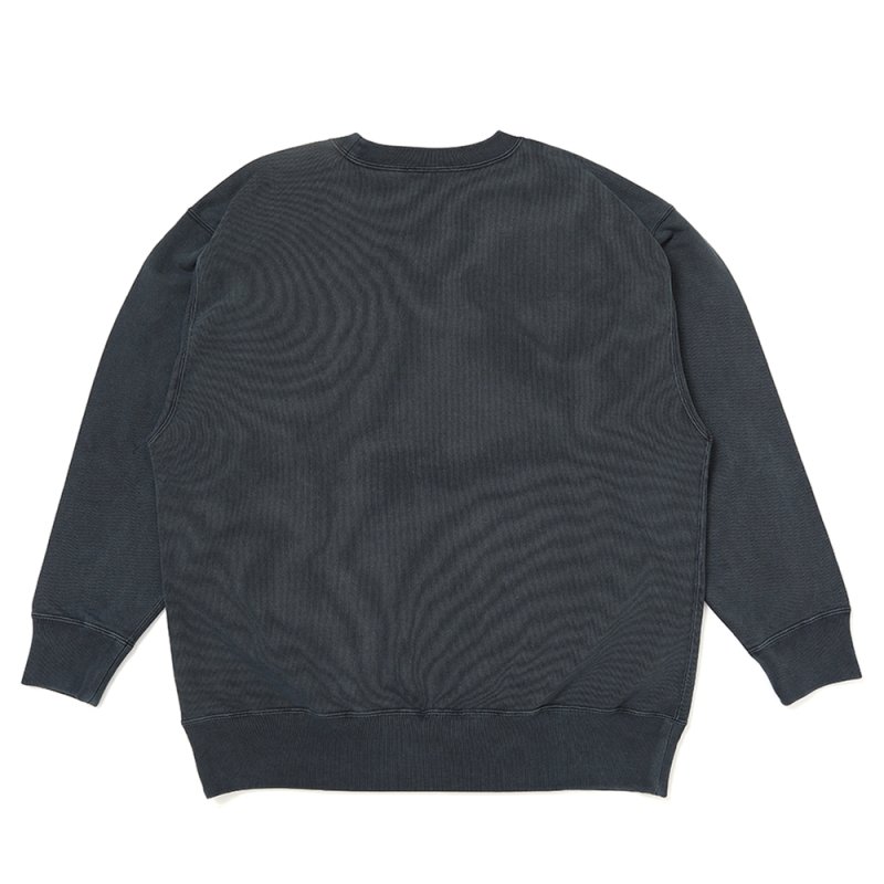 画像2: CHALLENGER/EAGLE C/N SWEAT（PEPPER BLACK）［イーグルクルーネックスウェット-26春夏］