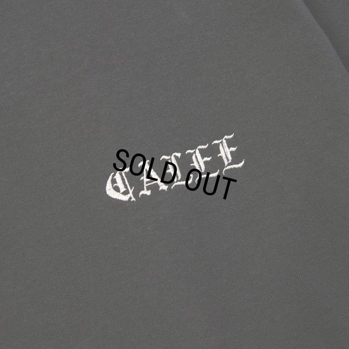 画像3: 【30%OFF】CALEE/VINTAGE TYPE EMBROIDERY L/S TEE（BLACK）［刺繍長袖T-25秋冬］ (3)