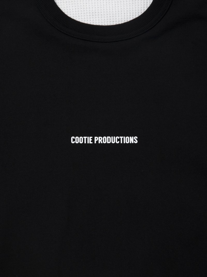 画像2: COOTIE PRODUCTIONS/Thermal Combination Sweat Crew（Black）［サーマルコンビスウェットクルー-25秋冬］