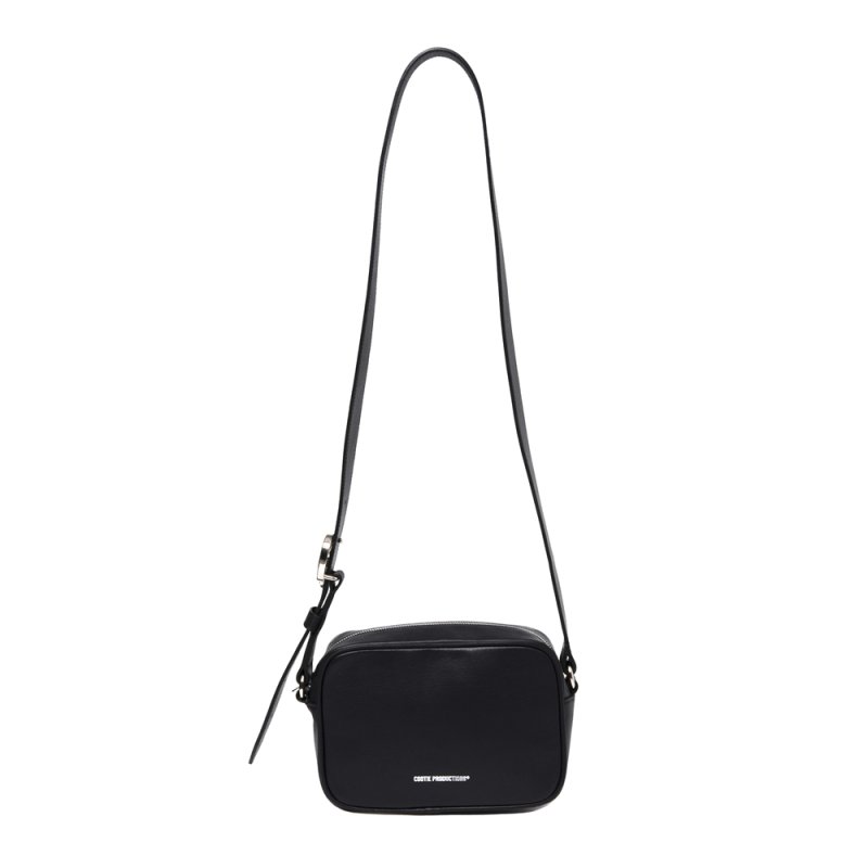 画像1: COOTIE PRODUCTIONS/Leather Shoulder Bag（Black）［レザーショルダーバッグ-25秋冬］