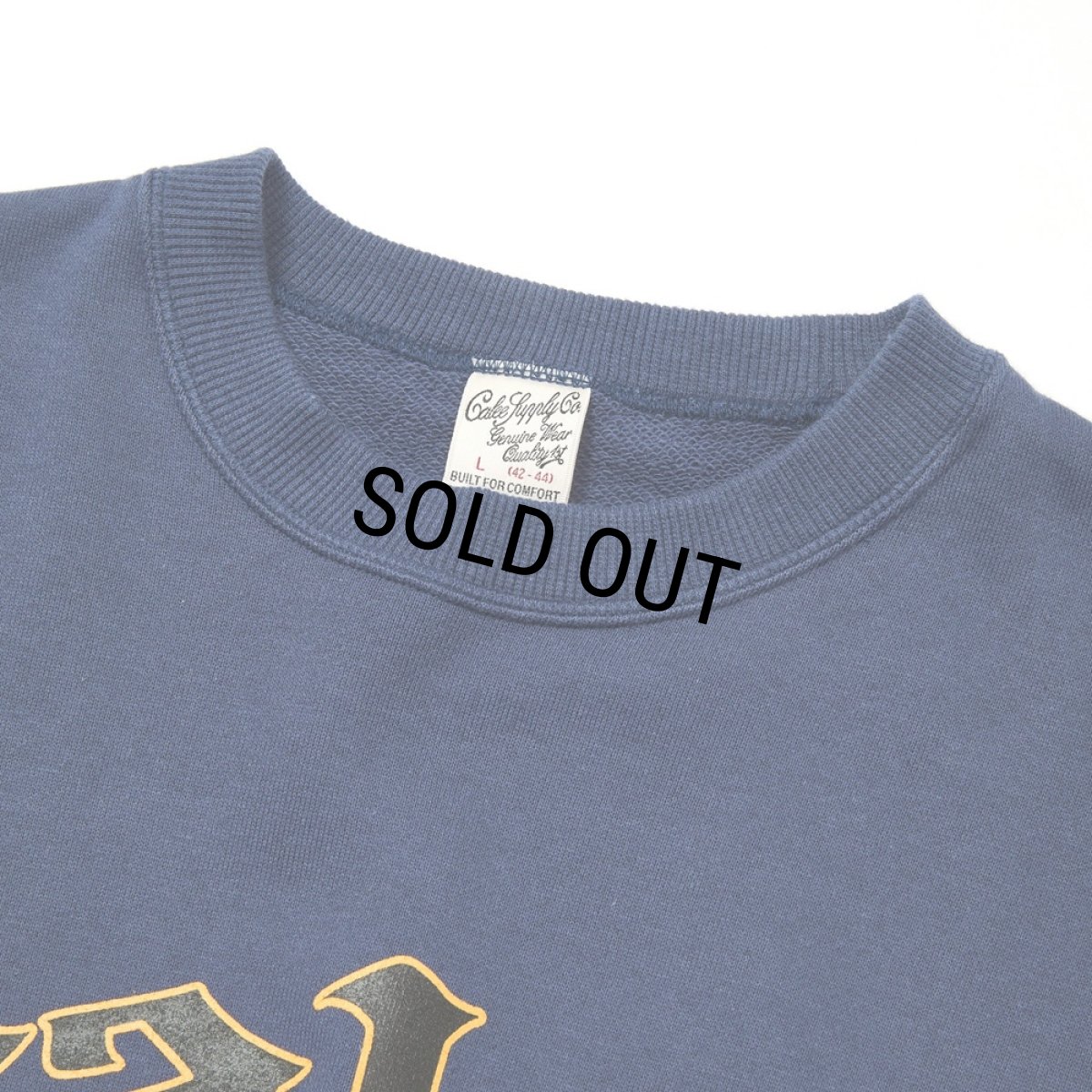 画像2: CALEE/EMBLEM LOGO CRE NECK SW（NAVY）［クルーネックスウェット-25秋冬］ (2)