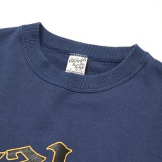 画像2: CALEE/EMBLEM LOGO CRE NECK SW（NAVY）［クルーネックスウェット-25秋冬］ (2)